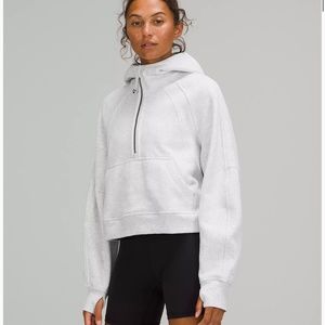 scuba oversized half-zip hoodie